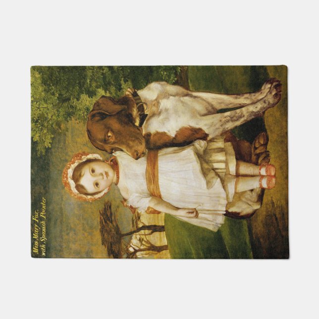 Paillasson Mary Fox Avec Son Chien Pointeur Espagnol (G.F. Wa (Devant)