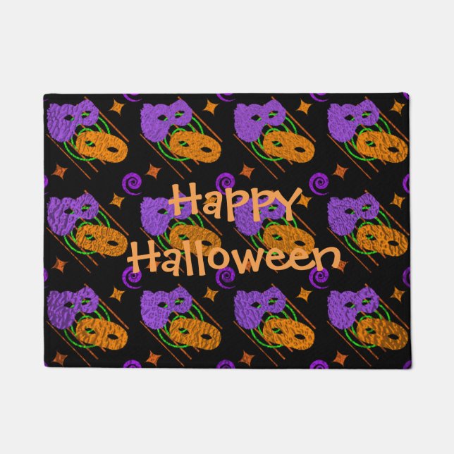 Paillasson Mascarade Festive Mascarade Masque Porte Mat (Devant)