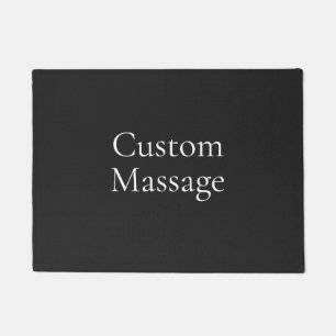 Paillasson Massage personnalisé noir simple moderne