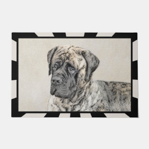 Paillasson Mastiff anglais (Brindle) Peinture - Chien Art