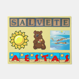 Paillasson Mat d'accueil d'été latin