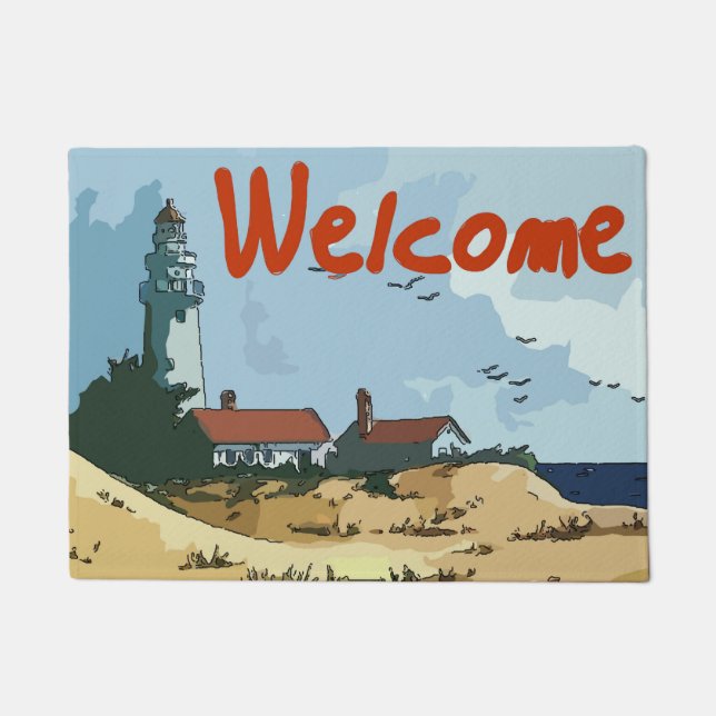 Paillasson Mat de bienvenue, Phare (Devant)