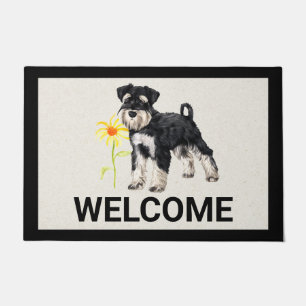 Paillasson Mat de bienvenue Schnauzer