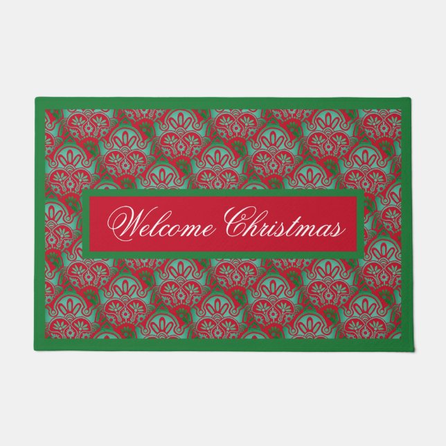 Paillasson Mat de la porte de bienvenue de Noël (Devant)