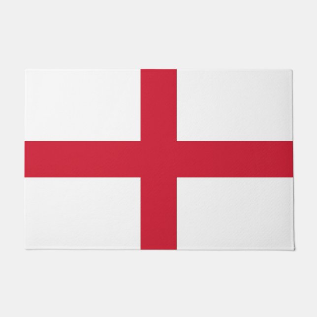 Paillasson Mat de porte avec drapeau d'Angleterre, Royaume-Un (Devant)