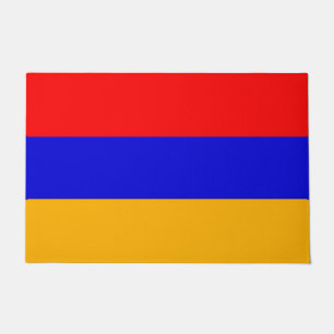 Paillasson Mat de porte avec drapeau d'Arménie