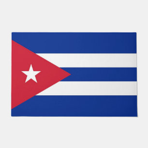 Paillasson Mat de porte avec drapeau de Cuba