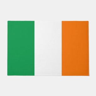 Paillasson Mat de porte avec drapeau d'Irlande