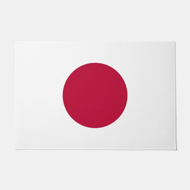 Paillasson Mat de porte avec drapeau du Japon (Devant)