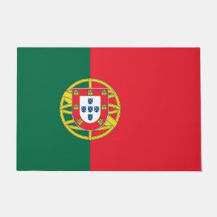 Paillasson Mat de porte avec drapeau du Portugal