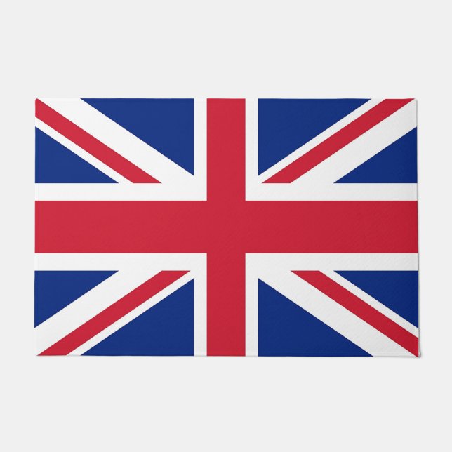 Paillasson Mat de porte avec drapeau du Royaume-Uni (Devant)