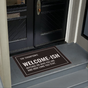 Paillasson Mat de porte de bienvenue amusant