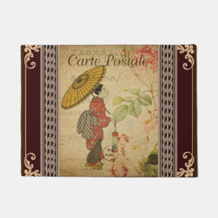Paillasson Mat de porte de carte postale française