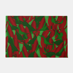 Paillasson Mat de porte de poivrons chili