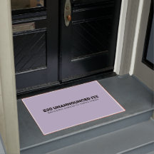 Mat de porte de visite non annoncé