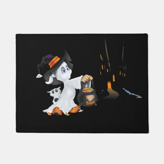 Paillasson Mat de porte d'Halloween (Devant)