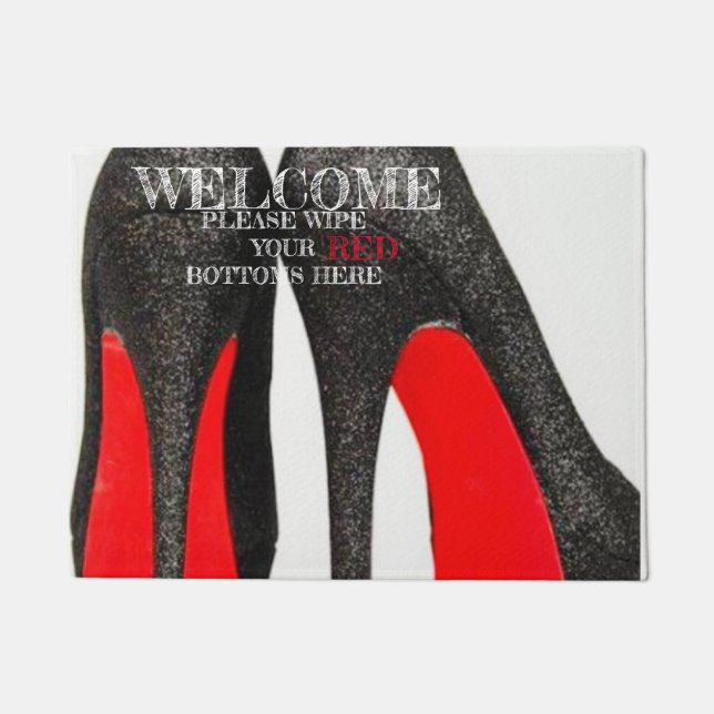Paillasson Mat de porte inférieur rouge (Devant)