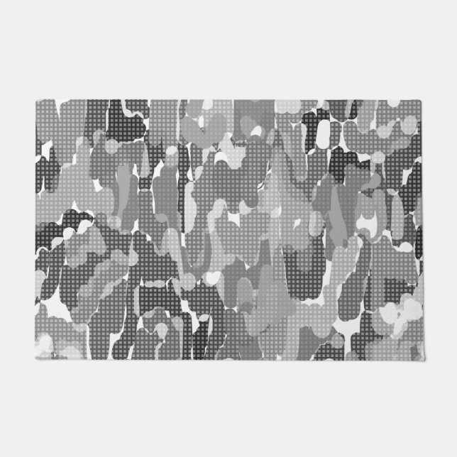 Paillasson mat de porte multicolore Abstrait (Devant)