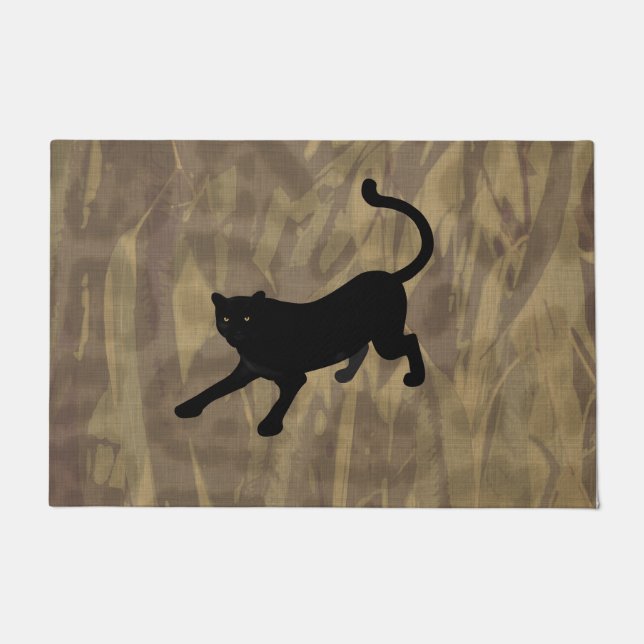 Paillasson Mat de porte panthère (Devant)