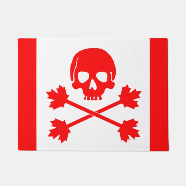 Paillasson Mat de porte pirate canadien (Devant)