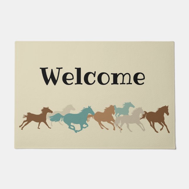 Paillasson Matelas de bienvenue pour chevaux de course (Devant)