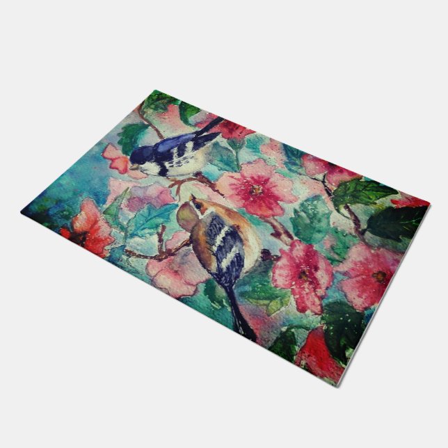 Paillasson Matelas mignon aux oiseaux (Incliné)