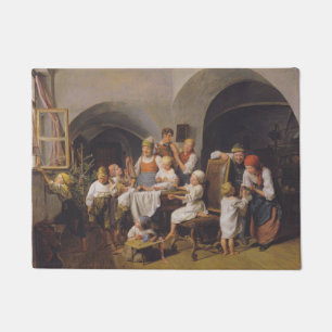 Paillasson Matin de Noël (par Ferdinand Georg Waldmüller)
