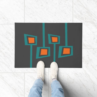 Paillasson MCM WELCOME MAT - Orange et Turquoise