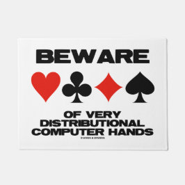 Paillasson Méfiez-Vous Des Mains Ordinateurs Très Distribuées