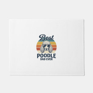 Paillasson Meilleur Papa Caniche Jamais T-Shirt de Chien Grav