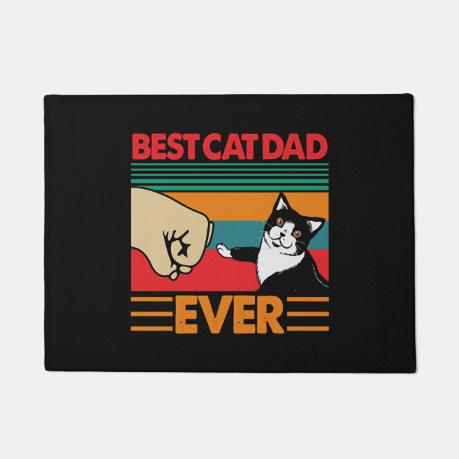 Paillasson Meilleur père de chat jamais (Devant)