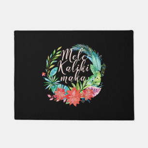 Paillasson Mele Kalikimaka Tropical Wreath Hawaiian Christmas