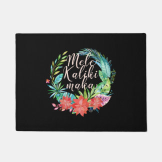 Paillasson Mele Kalikimaka Tropical Wreath Hawaiian Christmas