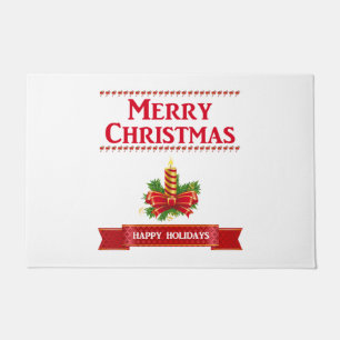 Paillasson Merry Christmas Candle (rouge/clr)