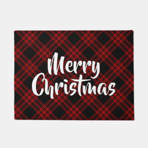 Paillasson Merry Christmas Menzies Chasse Plaid