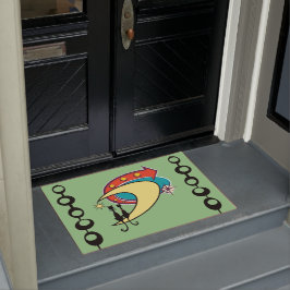 Paillasson Mi-siècle moderne Cool Chat Boomerang Moon Doormat