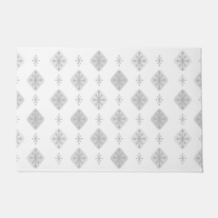 Paillasson Midcentury Starburst Diamonds Light Gray