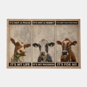 Paillasson Mignonne Bienvenue Vaches de lait mat, Drôle Vach