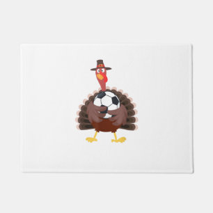 Paillasson Mignonne Funny Soccer Thanksgiving Turquie Boys