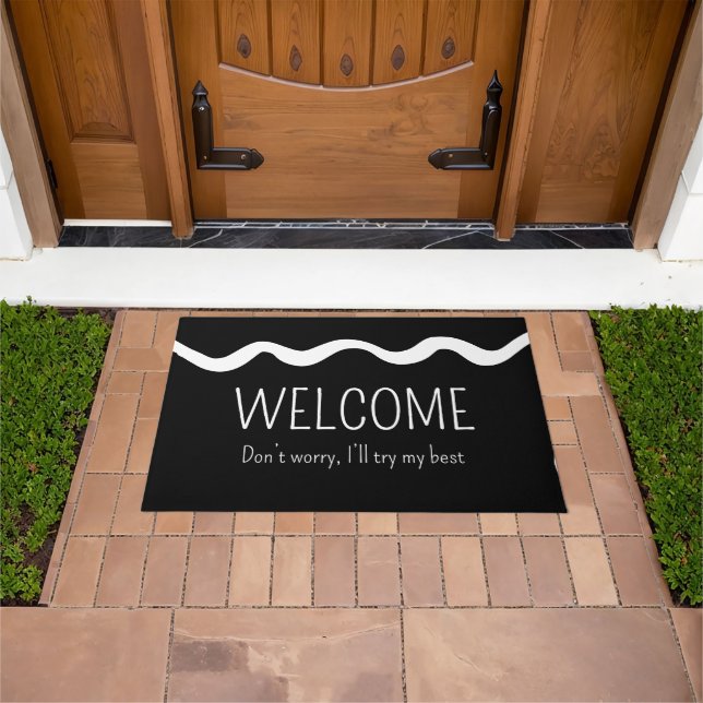 Paillasson Minimal Welcome Funny Introvert (De plein air)