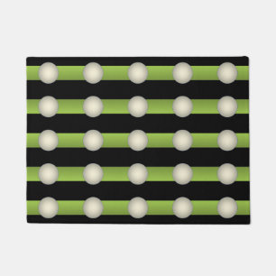 Paillasson Minimalisme Avant-Garde Lime Vert et Indigo -