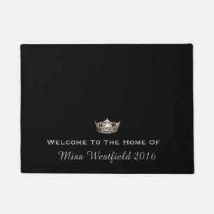 Paillasson Miss America style Crown Welcome Porte Mat personn