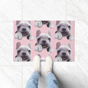 Paillasson Mode DJ activé : Chien bouledogue français cool av