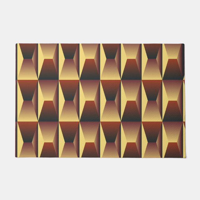 Paillasson Mode motif élégant - Géométrique Moderne Élégant (Devant)