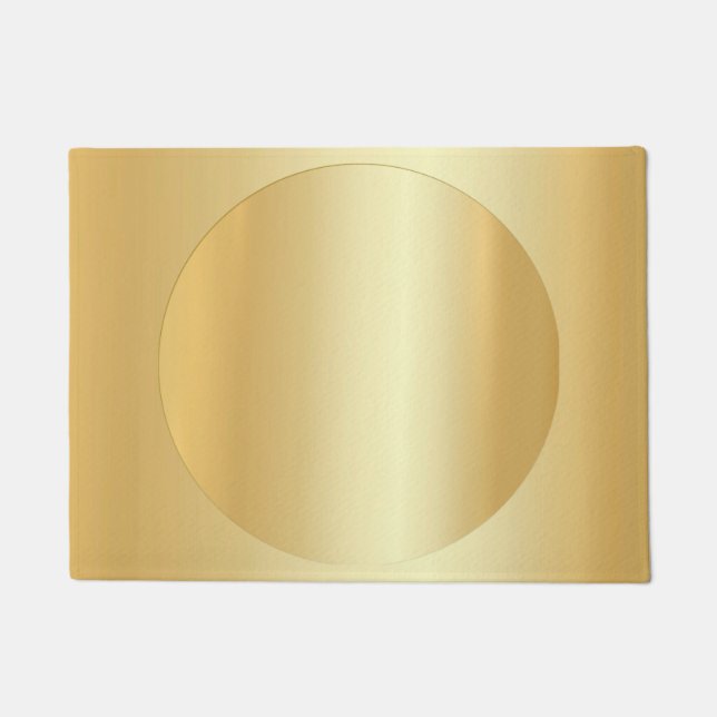 Paillasson Modèle blanc personnalisé Glamor Faux Or moderne (Devant)