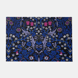 Paillasson Modèle floral vintage bleu, William Morris