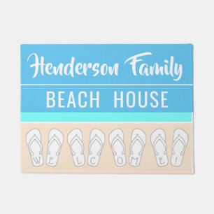 Paillasson Modèle moderne de maison de vacances de famille de