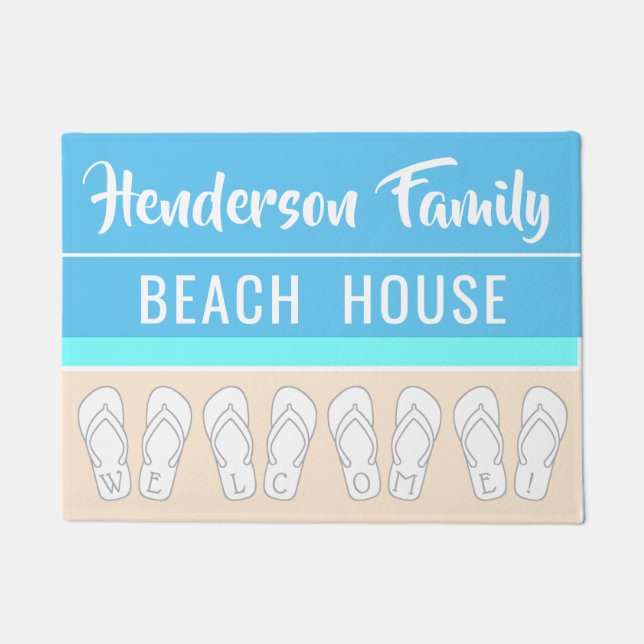 Paillasson Modèle moderne de maison de vacances de famille de (Devant)