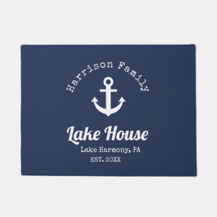 Paillasson Modern Lake House Nom de famille