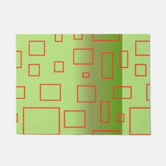 Paillasson Modern Pattern Green Geometric Design  Doormat